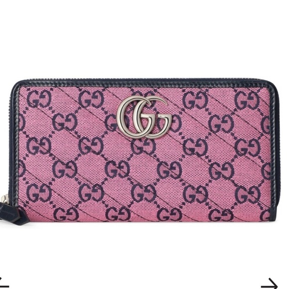 NWOT! GUCCI GG monogram multicolor marmont matelasse zip wallet. 443123.0959 - Picture 3 of 13